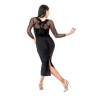 Юбка для танго со сборкой и разрезом TOP Dance Юбка для танго со сборкой и разрезом TOP Dance