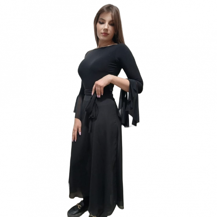 Юбка на запах шифоновая Вика Макси в пол FASHDAN
