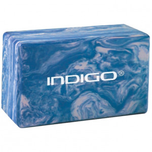 Блок для йоги мраморный INDIGO