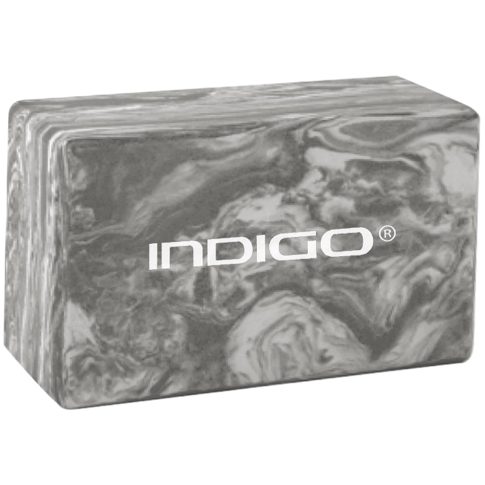 Блок для йоги мраморный INDIGO