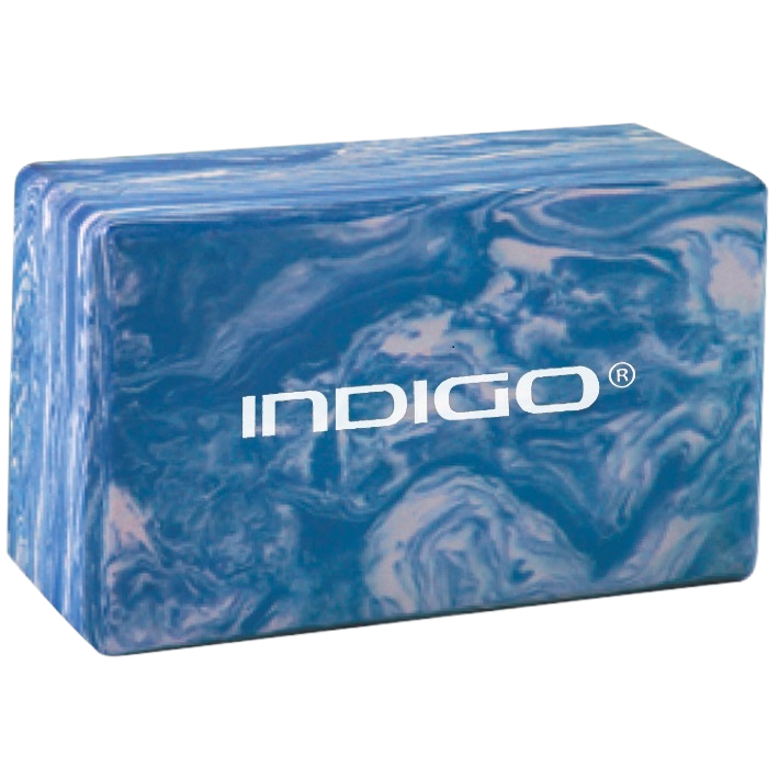 Блок для йоги мраморный INDIGO