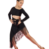 Платье Латина с завязкой и бахромой TOP Dance