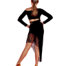 Платье Латина с завязкой и бахромой TOP Dance