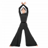 Брюки клеш для танцев с бархатным поясом и завышенной талией TOP Dance