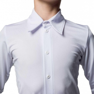 Рубашка Латина с закрытой молнией воротник-кент MAISON
