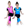 Лосины с цветными вставками длинные Неон Rialitta