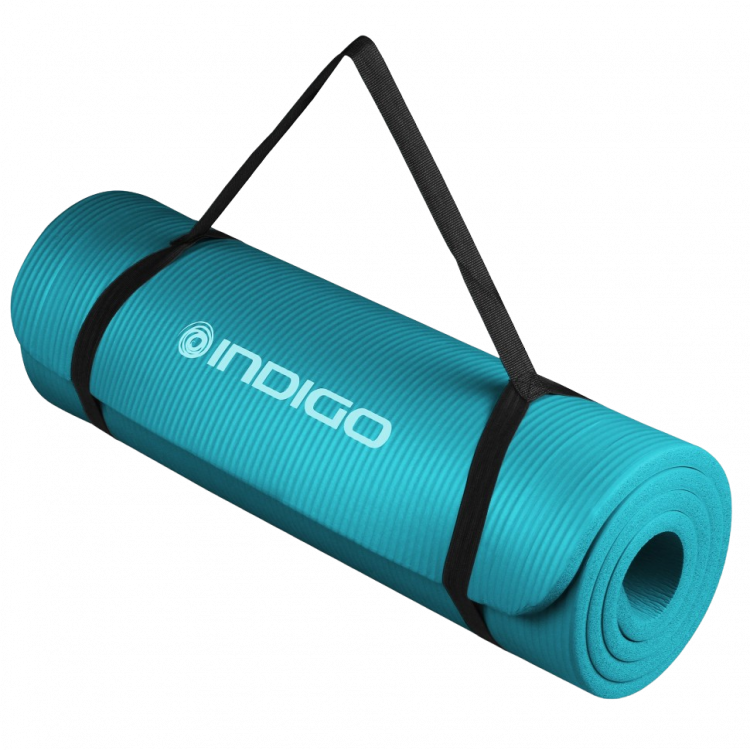 Коврик для йоги и фитнеса NBR INDIGO