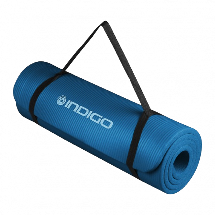 Коврик для йоги и фитнеса NBR INDIGO