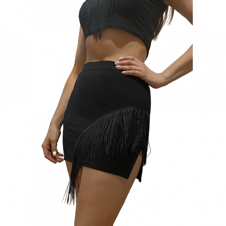 Юбка для латины с бахромой Мерелин FASHDAN
